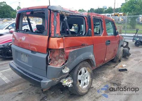 2004 Honda Element Ex from USA, damaged, VIN 5J6YH28504L012803